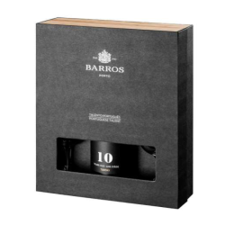 ESTOJO BARROS 10 ANOS + 2 CALICES  / PORTO 4X75CL