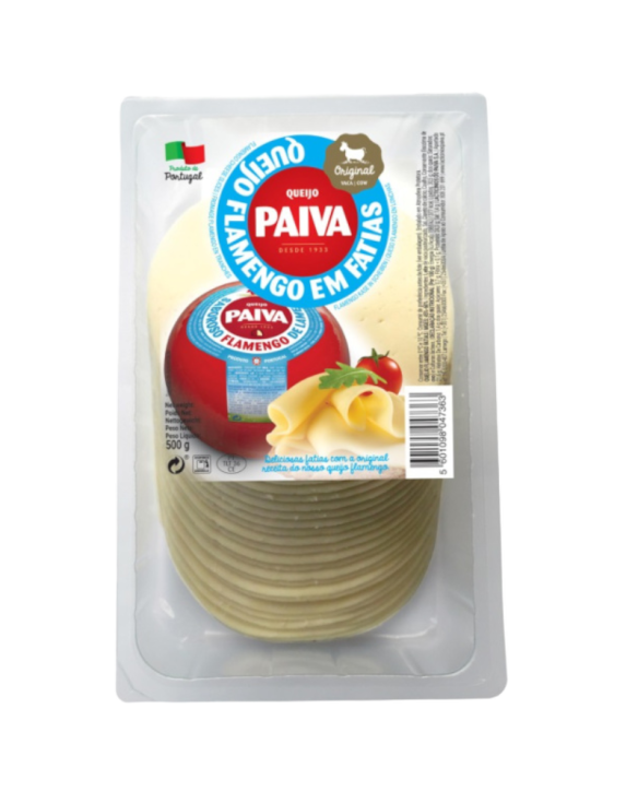 QUEIJO PAIVA FATIAS REDONDAS FLAMENGO 500gr