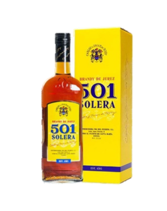 BRANDY 501 DE JEREZ 36Â° 6x1Lt