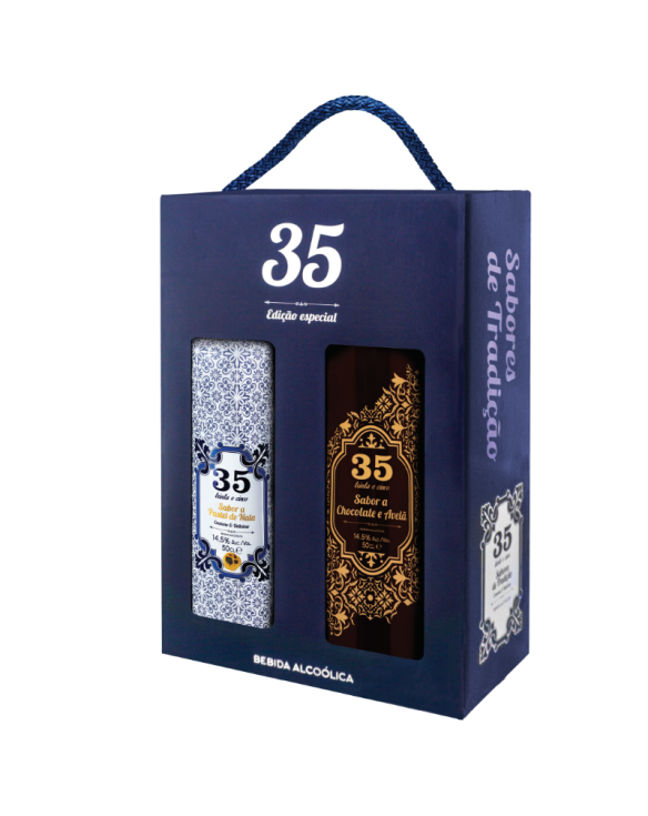 LICOR 35 PACK CREME 70cl + CHOCO 70cl  3x(2x50cl) 14.5Â°