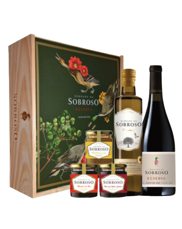 HERDADE DO SOBROSO RESERVA 75cl + AZEITE + MEL + 2xDOCE