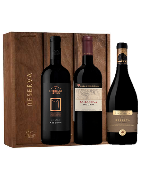 PACK 3x75cl HERD.PESO RES+CALLABRIGA C.FERREIRINHA+QTA.CARVALHAIS
