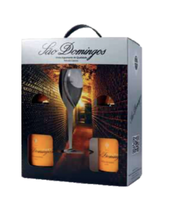 ESPUMANTE SAO DOMINGOS 2x75cl +FLUTE RES. BRUTO