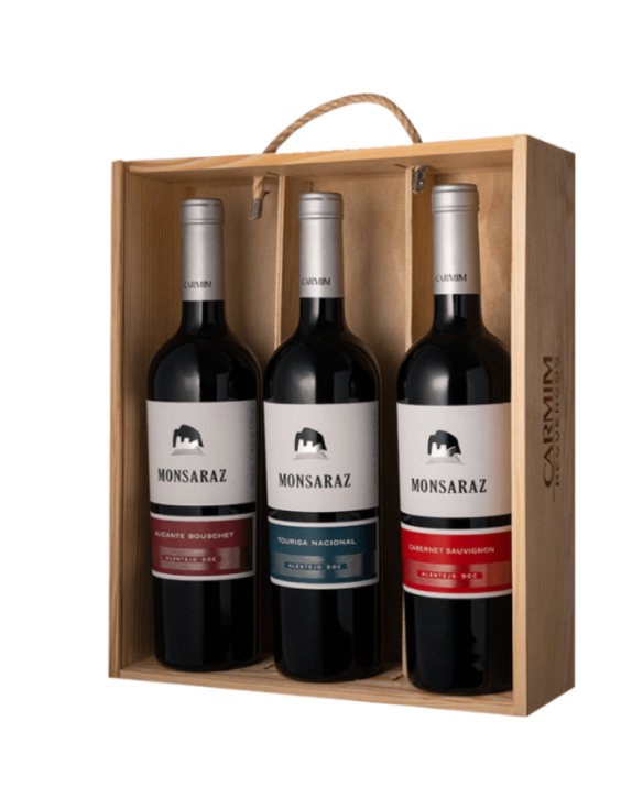 MONSARAZ TOURIGA N./ALVARINHO/ALIC.BOUSCHET PACK 3x75cl